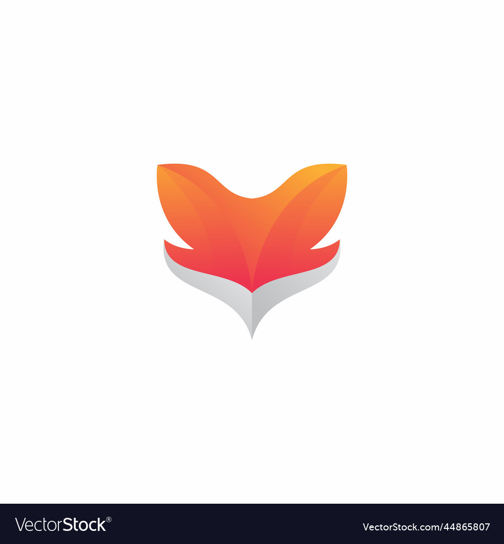 Fox logo abstract simple design