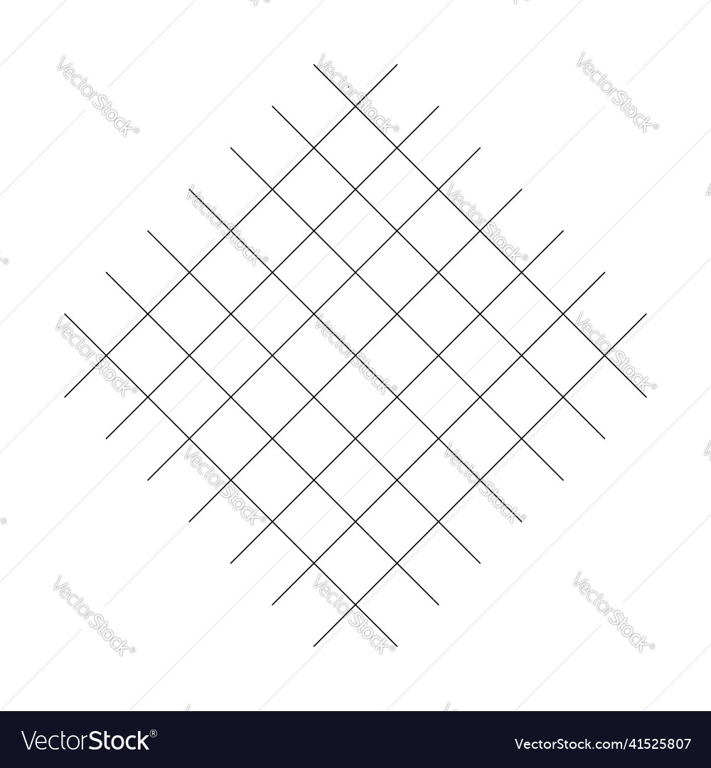 Geometric weave element with intersecting lines vector image Geometric weave element with intersecting lines