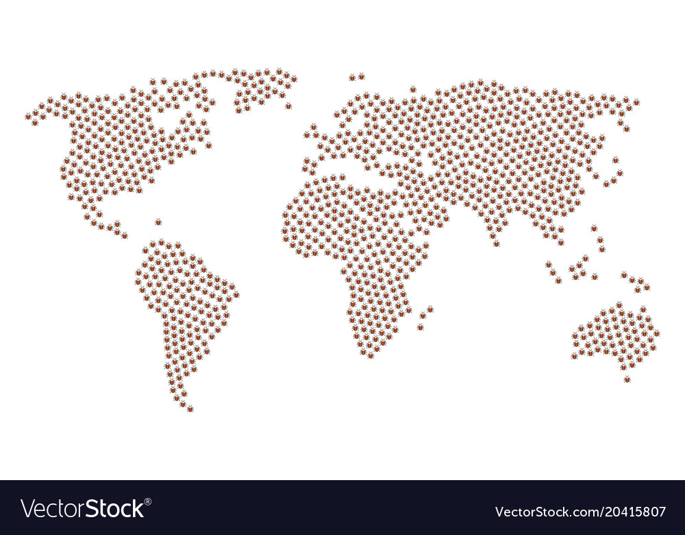 Global atlas mosaic of bug items