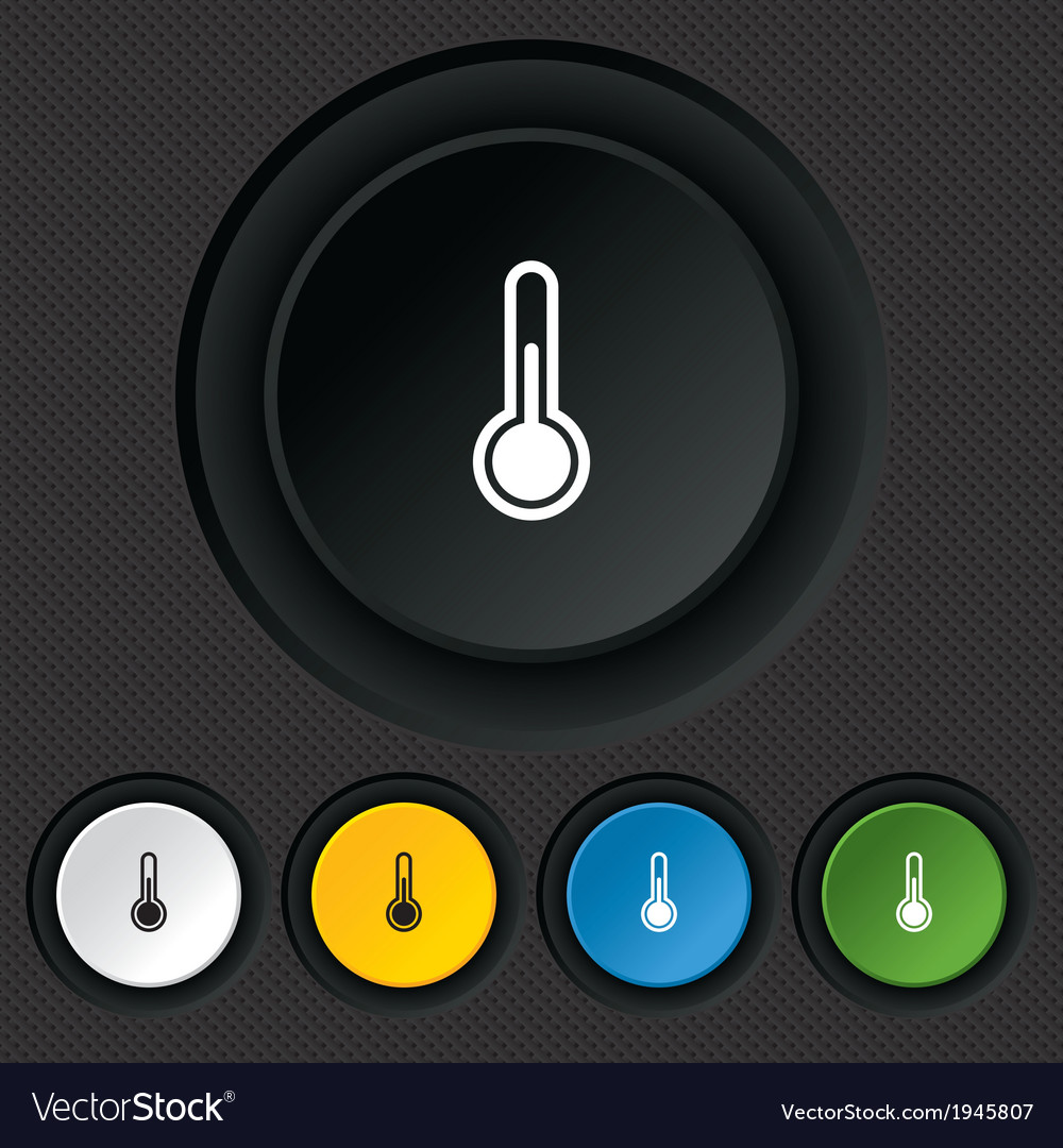 Thermometer sign icon temperature symbol
