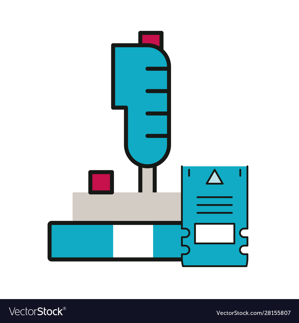 Video game joystick control handle icon