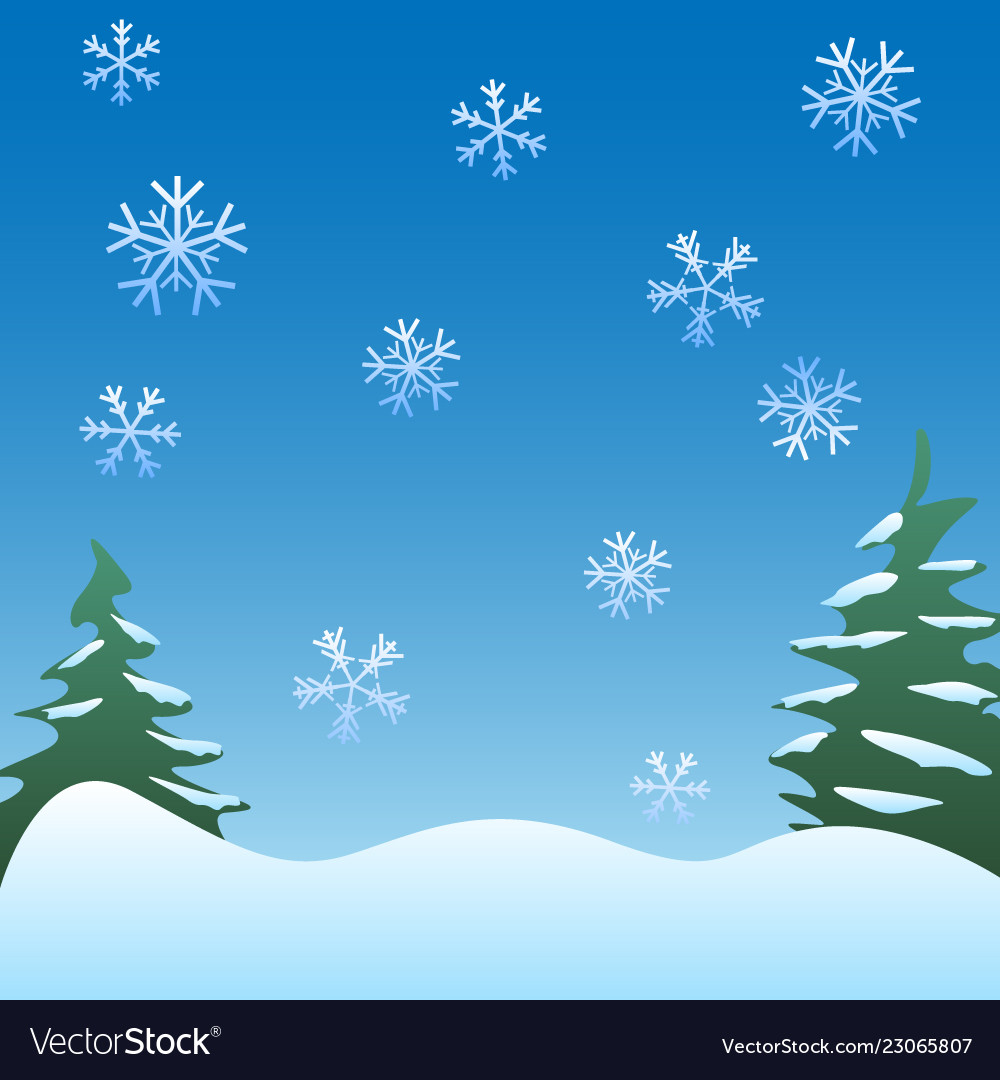 Winter on sale scene background