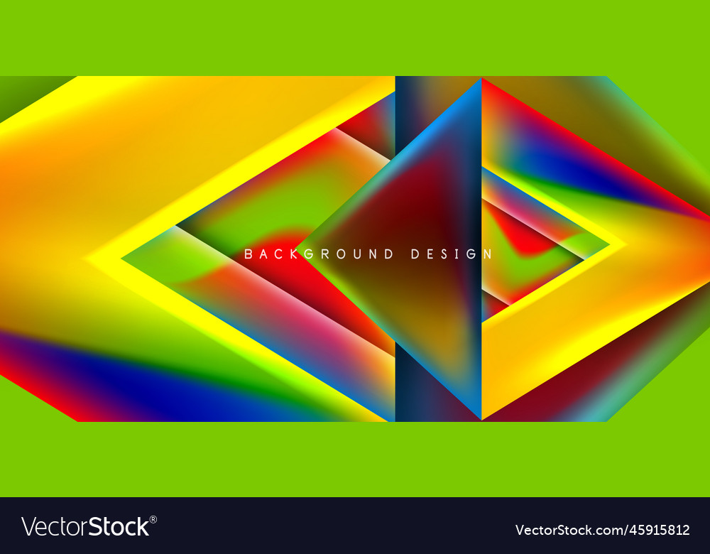 Abstract background with overlapping triangles Vector Image