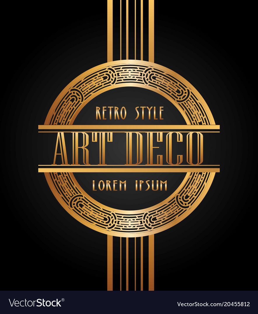 Art deco element gatsby design