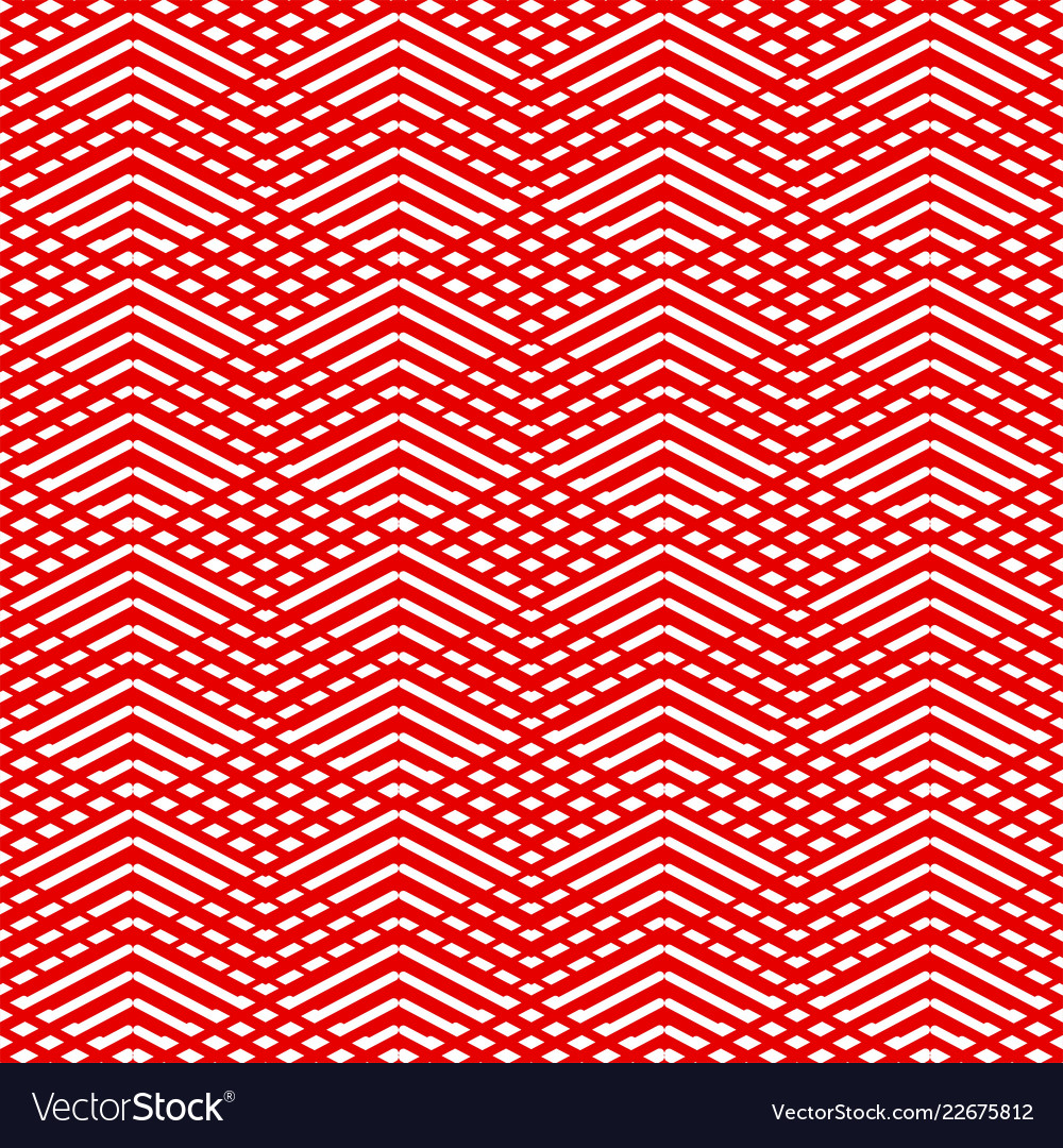 Chevron Red and White Pattern