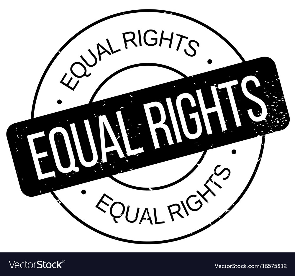 Equal rights rubber stamp Royalty Free Vector Image