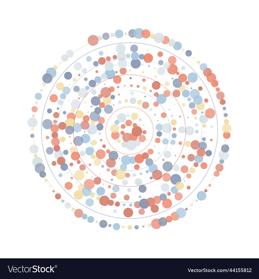 Halftone dots circles texture color abstract vector image Halftone dots circles texture color abstract