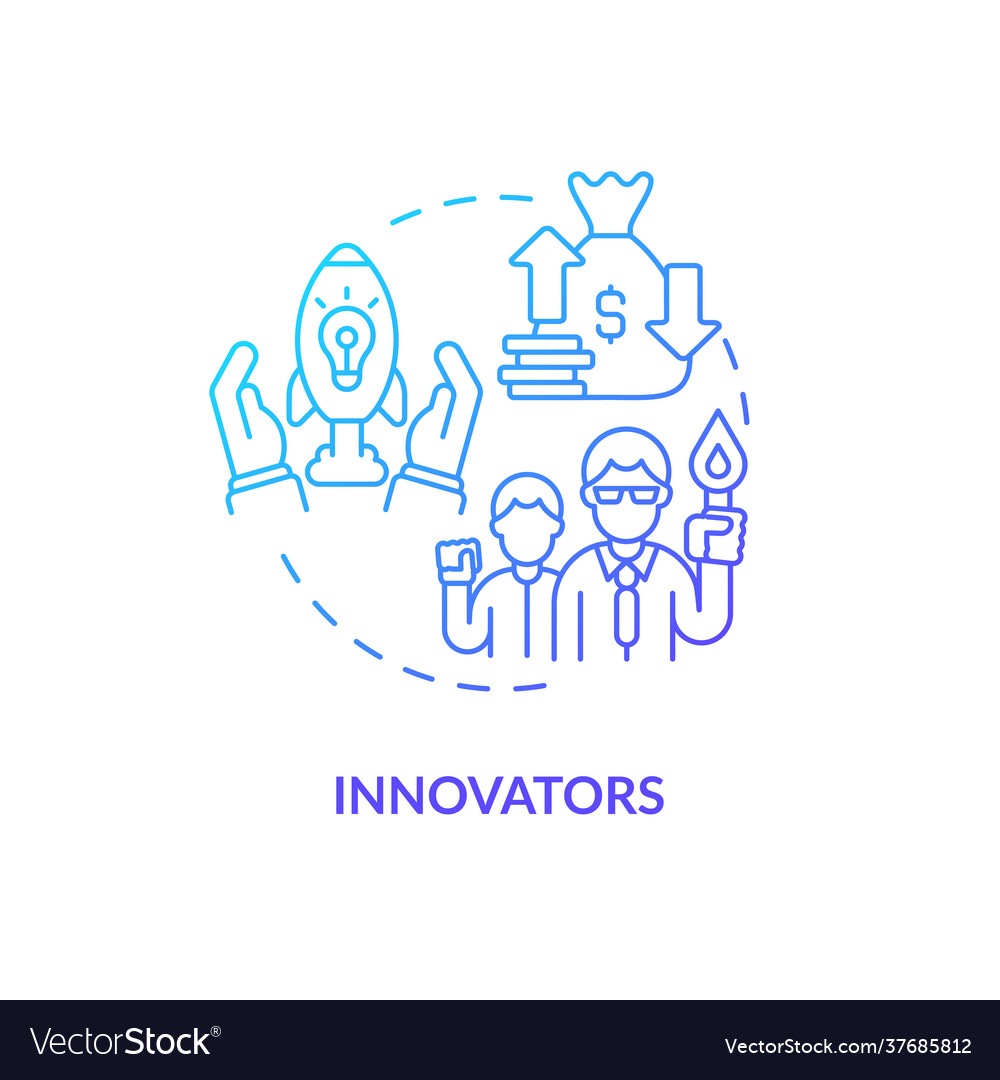 Innovators concept icon Royalty Free Vector Image