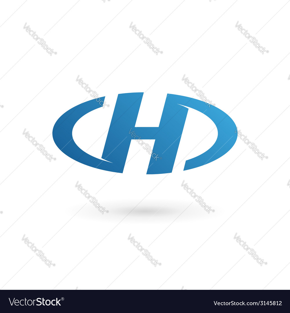 Letter h logo icon design template elements Vector Image