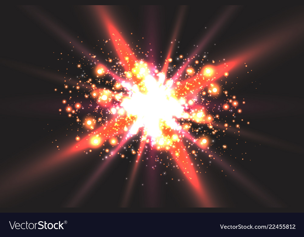 Light effect glow star flashed sequins