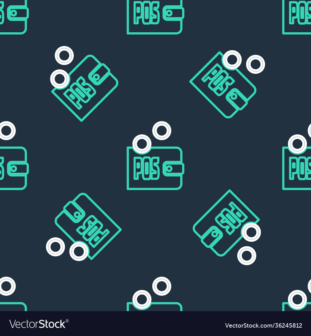 Line prostake icon isolated seamless pattern vector image Line prostake icon isolated seamless pattern
