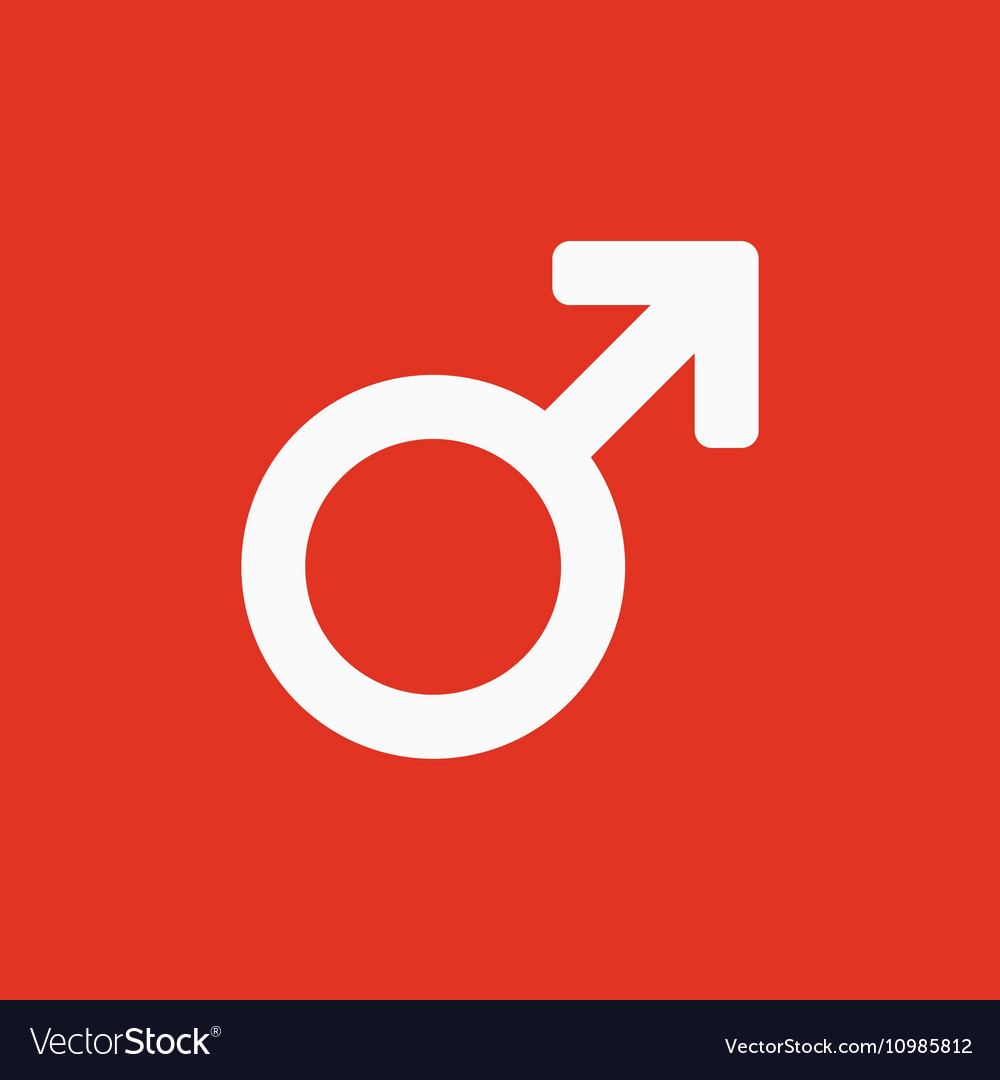 Male icon man symbol flat Royalty Free Vector Image