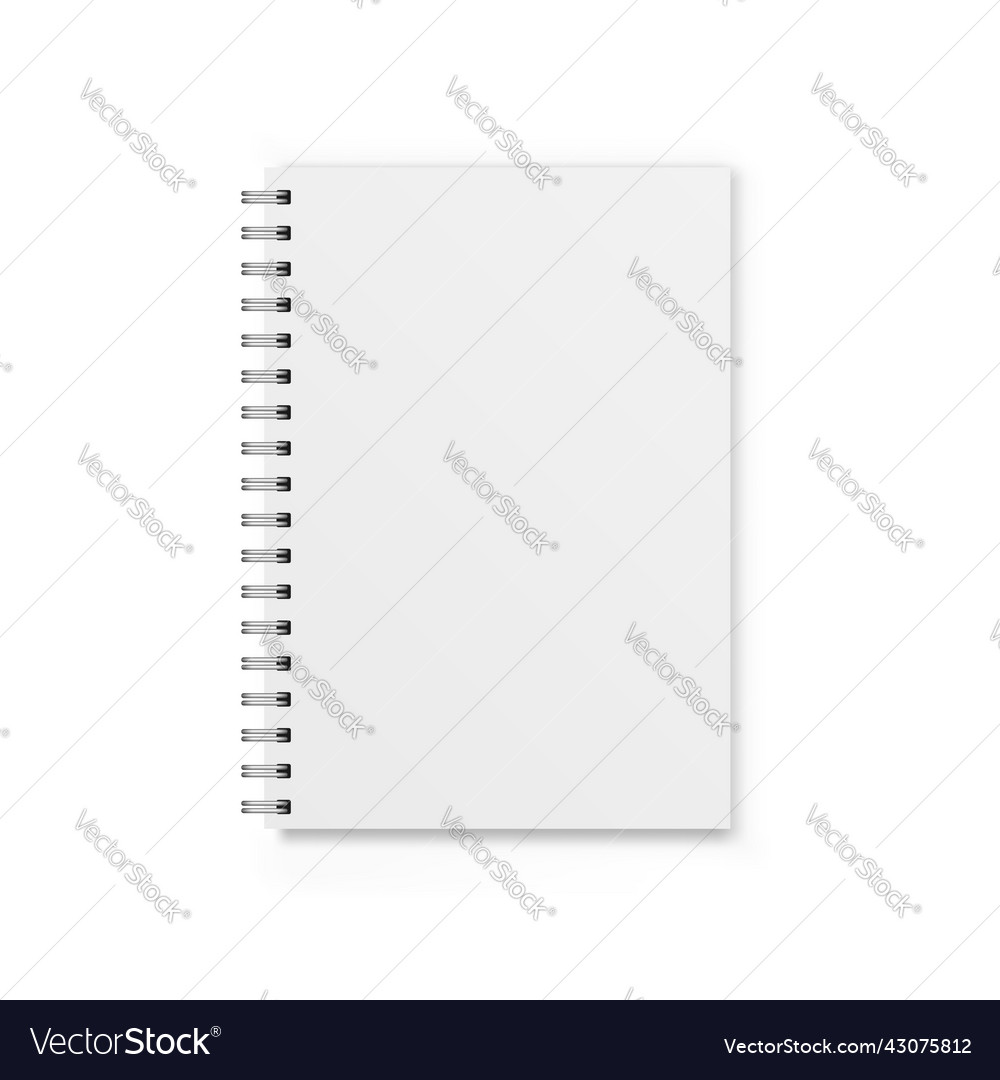 Notebook icon in flat style paper sheet vector image Notebook icon in flat style paper sheet