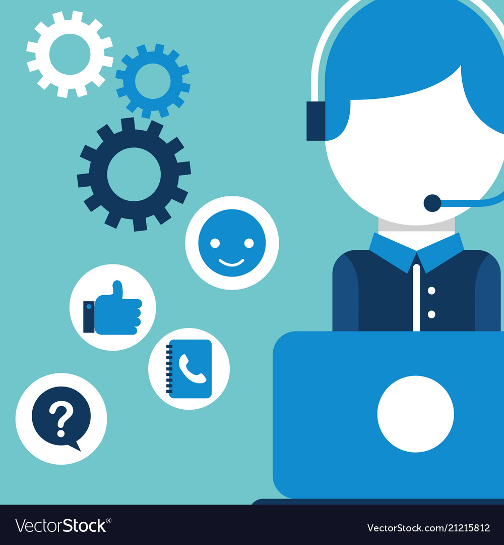 People customer service Royalty Free Vector Image