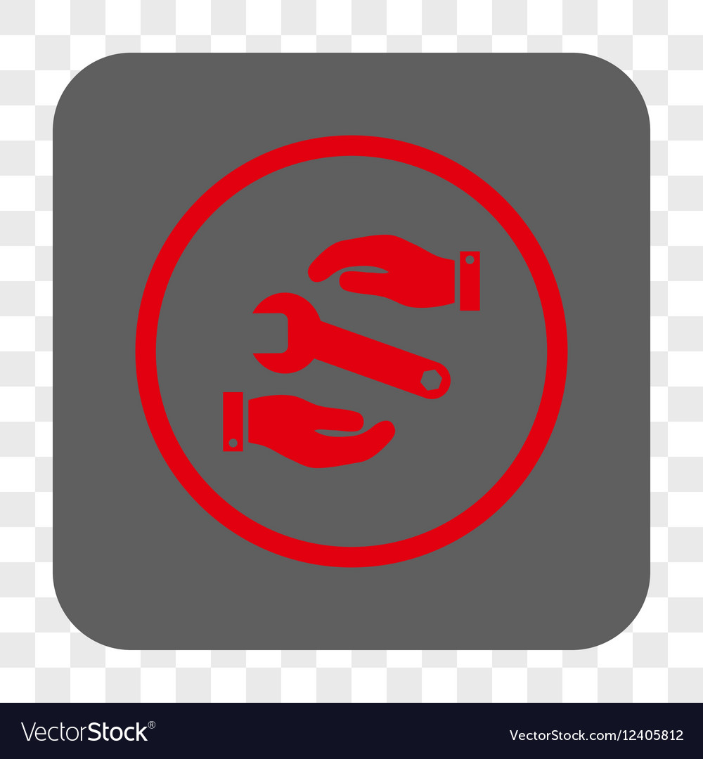 Service rounded square button