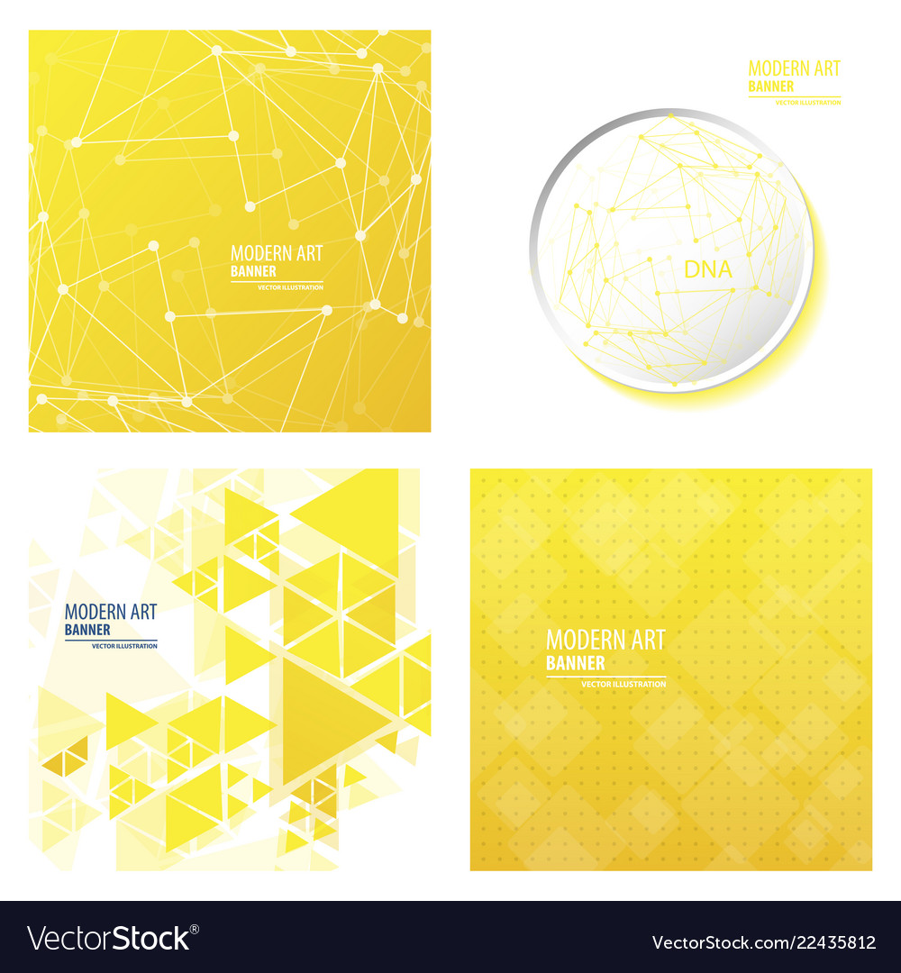 Set of minimal geometric background dynamic vector image Set of minimal geometric background dynamic