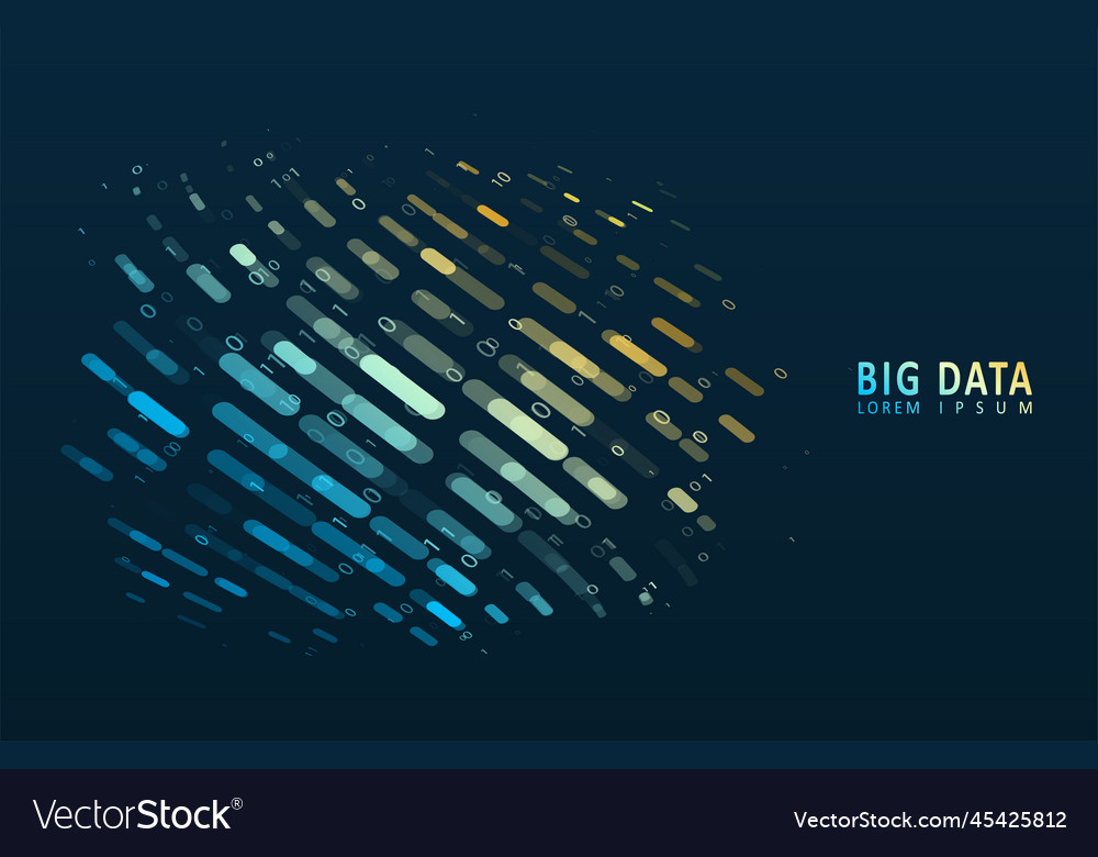 Stream of encoded data vector image Stream of encoded data