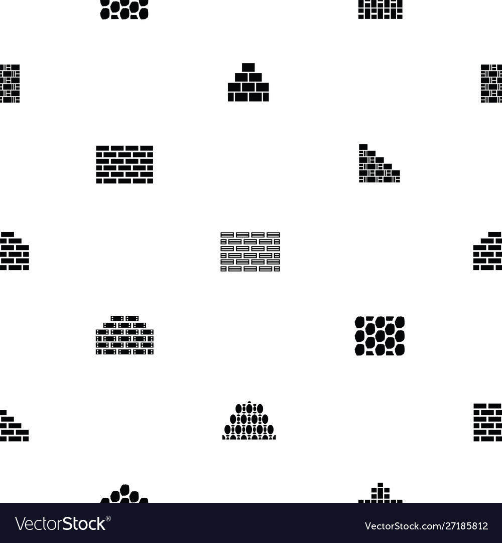 Wall seamless pattern background icon