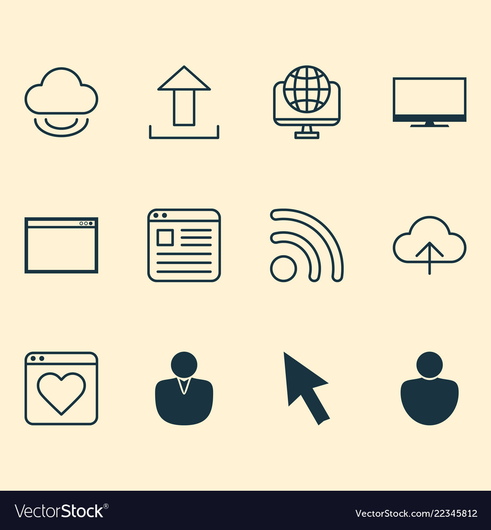 Web Icon Set - Network & Data