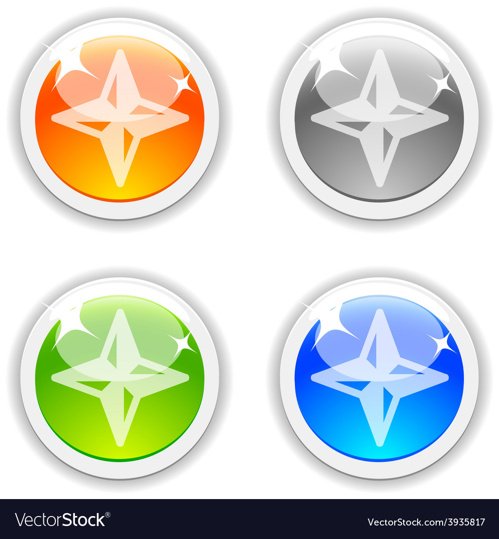 Compass buttons