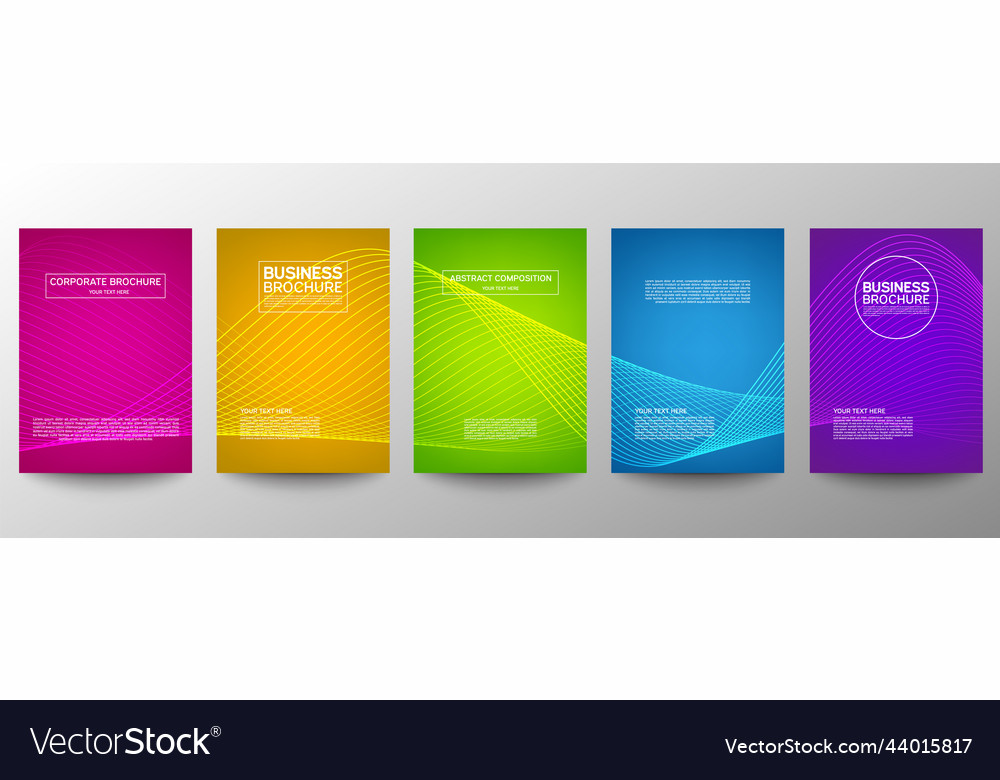 Cover geometric minimal set abstract line pattern vector image Cover geometric minimal set abstract line pattern