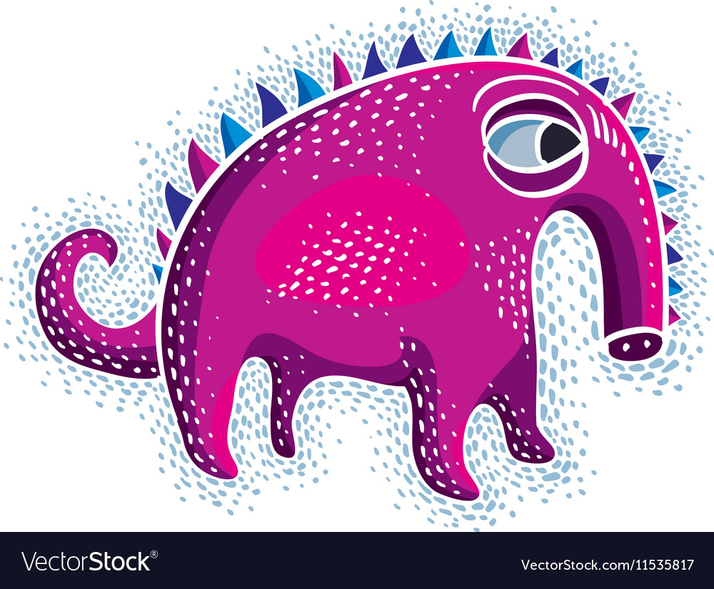 cute halloween character ogre fictitious creature vector image