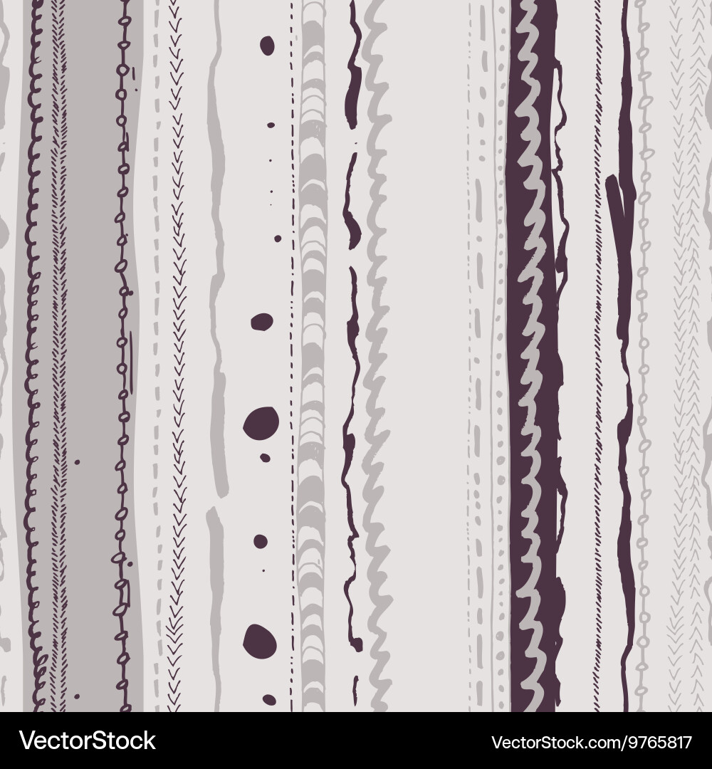 Doodle stripes seamless pattern Royalty Free Vector Image