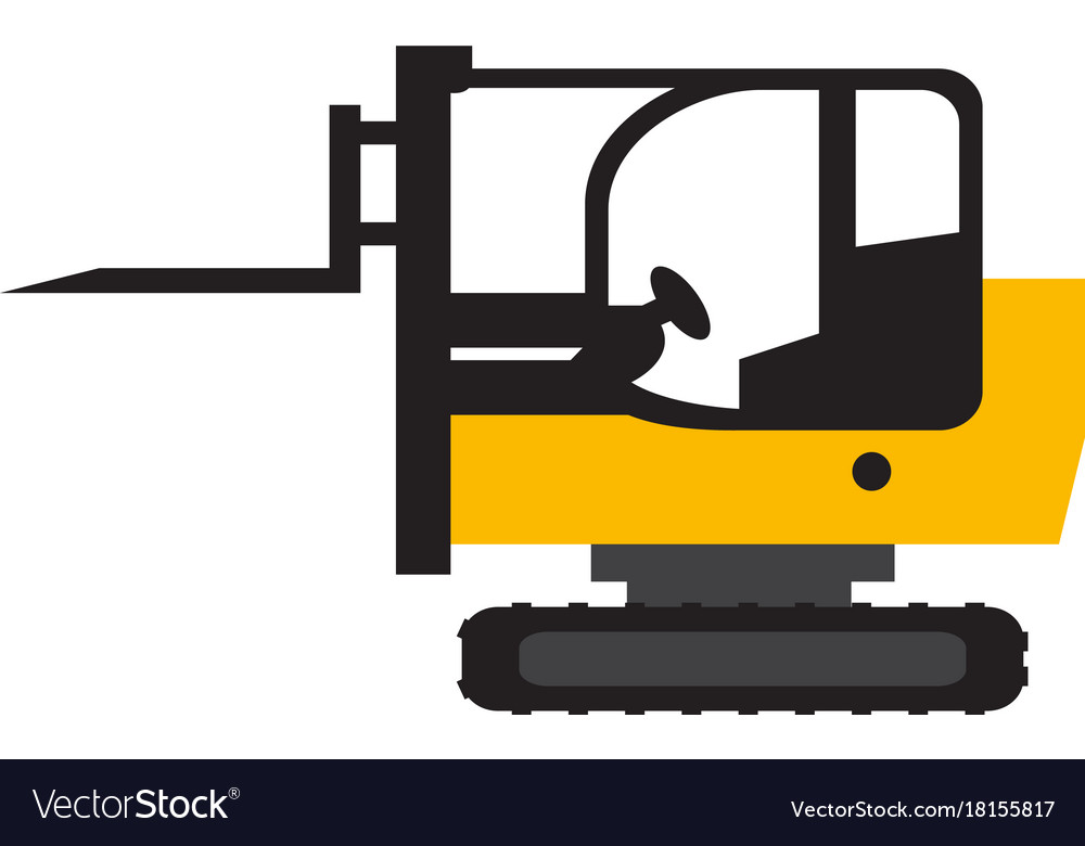 Forklift vehicle icon