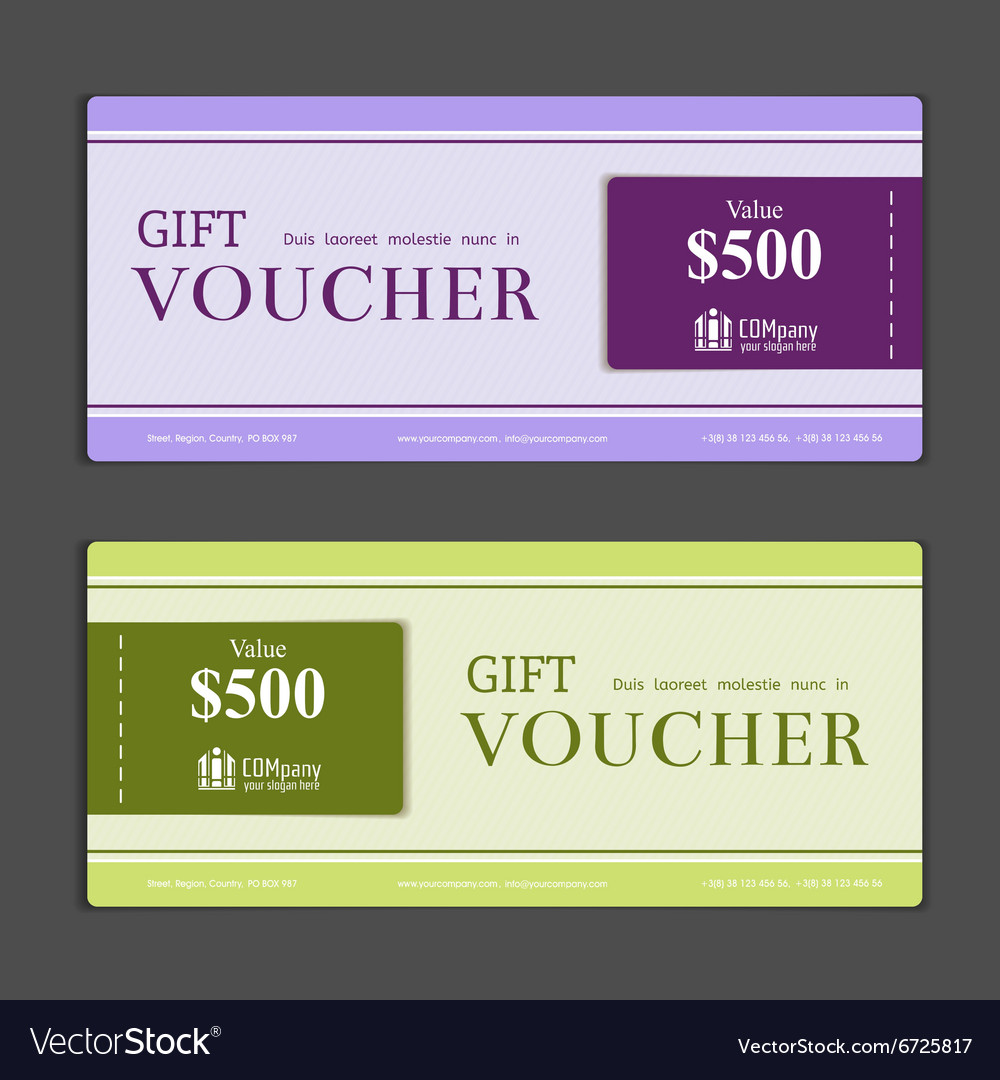 Gift voucher template