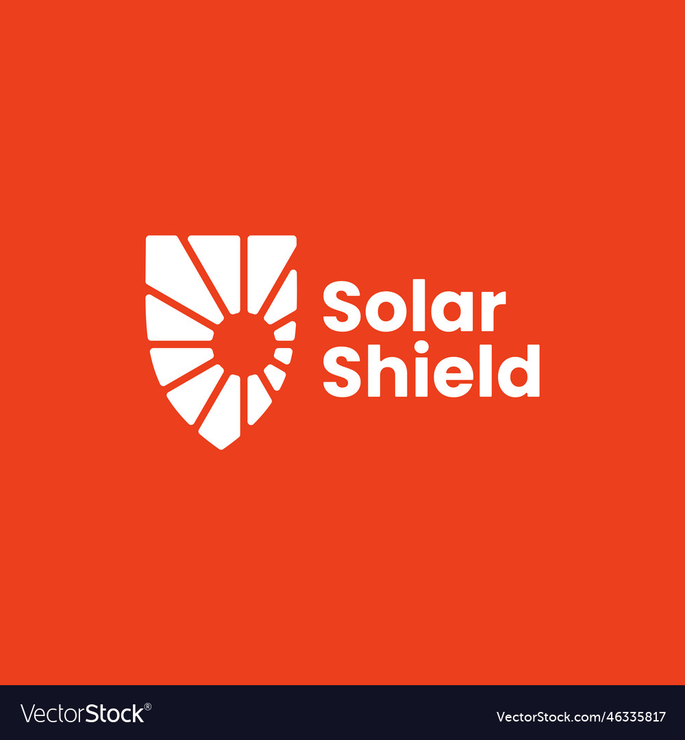 Solar sun shield guard protector security logo