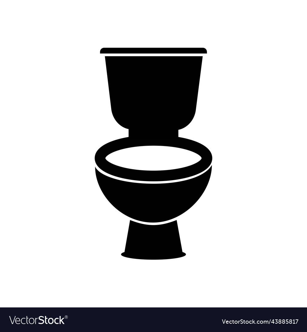 Toilet icon monochrome simple element from