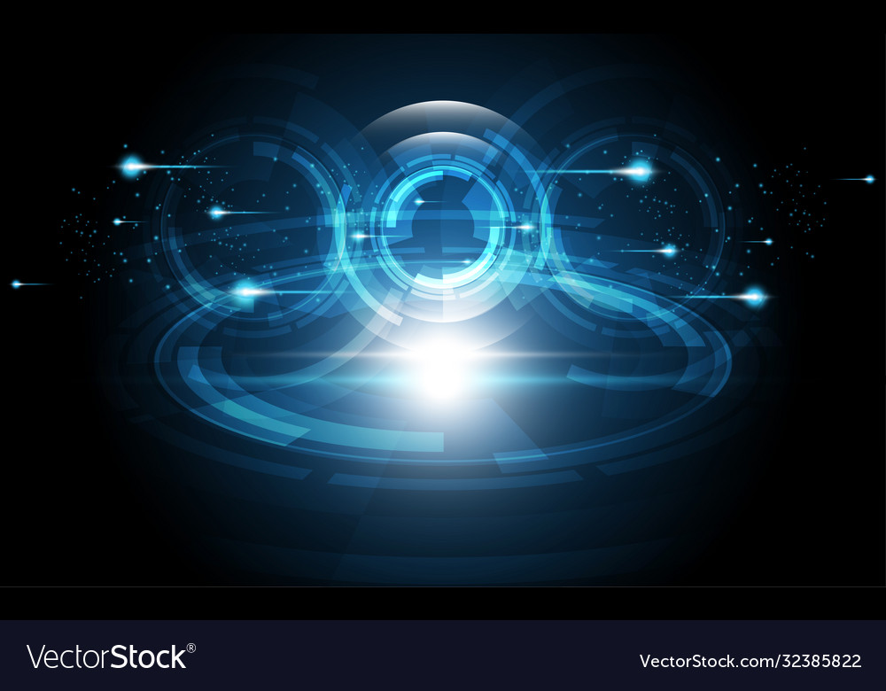 Abstrakte Technologie Hintergrund hallo-tech vector image Abstrakte Technologie Hintergrund hallo-tech