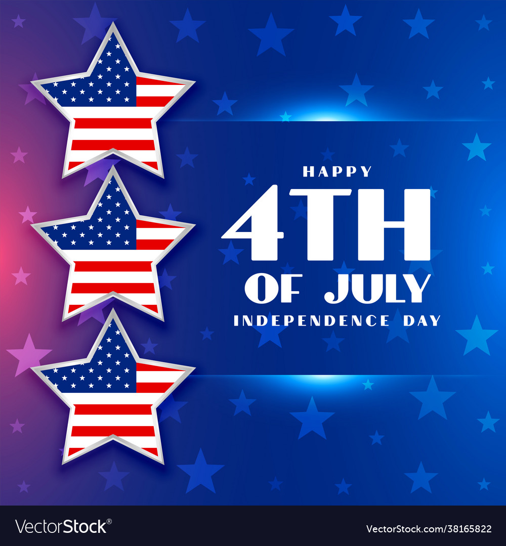 American independence day background for 4th Vector Image