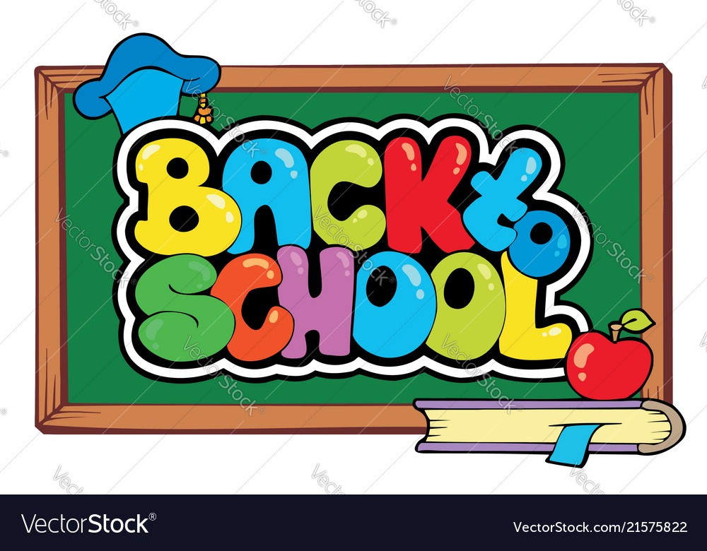 Back to school theme 4 Royalty Free Vector Image