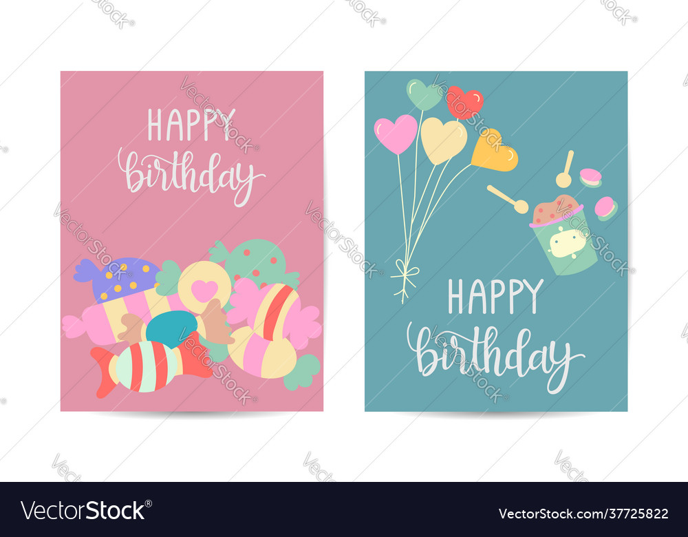 Happy birthday card frame with element balloon