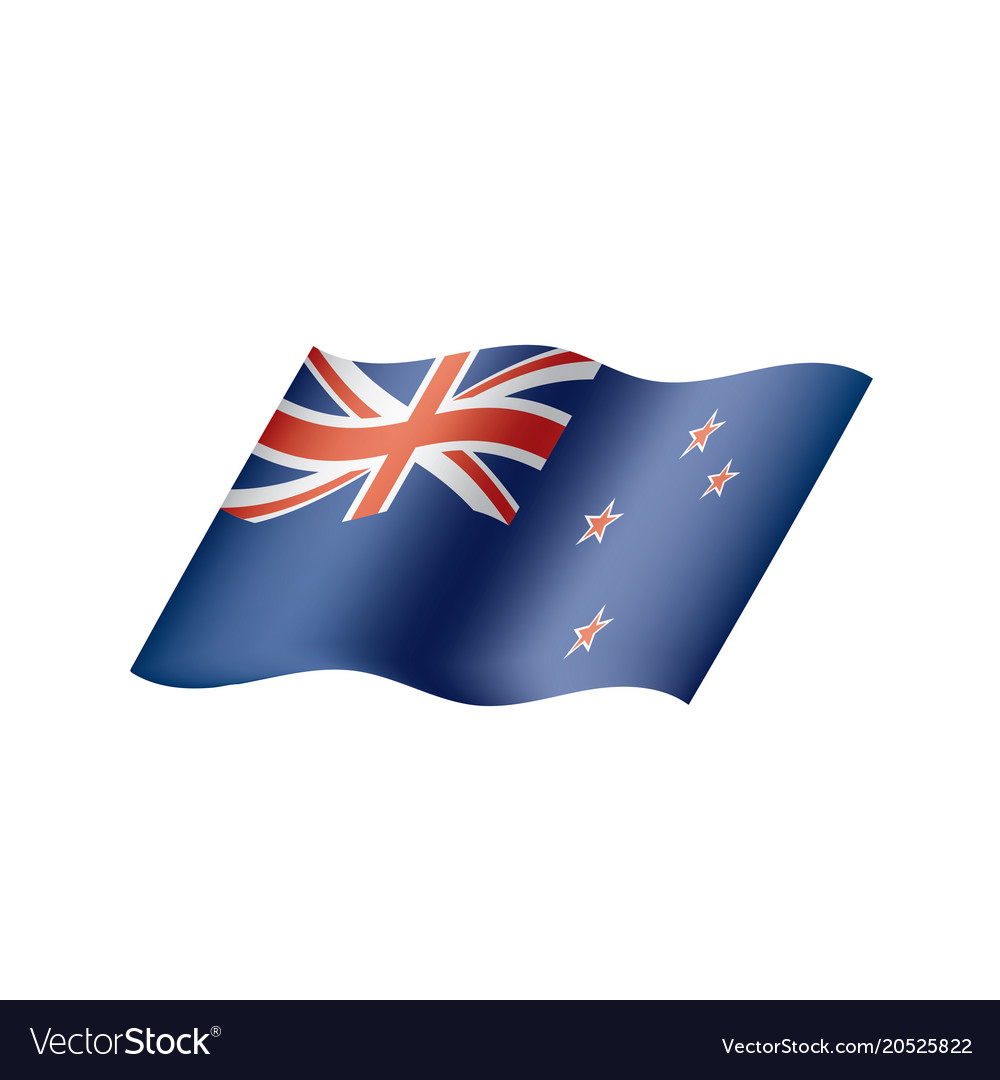 New zealand flag Royalty Free Vector Image - VectorStock