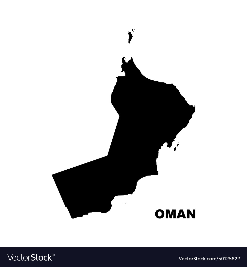 Oman map icon Royalty Free Vector Image - VectorStock