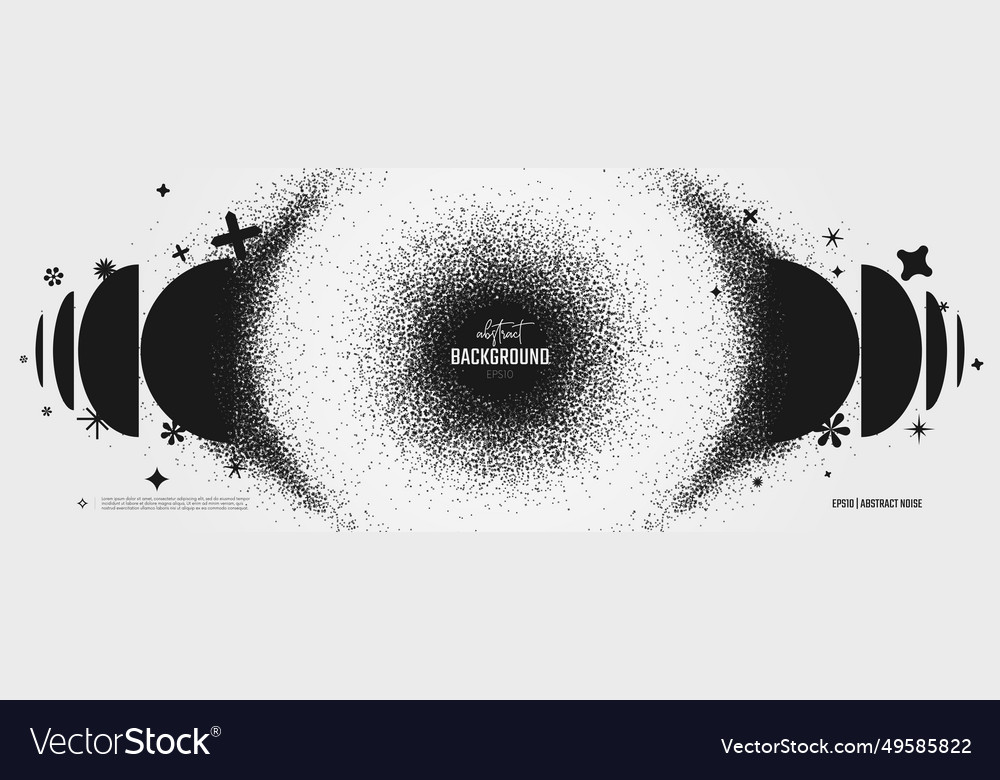 Partikel mit gebrochenen grafischen Elementen zertrümmert vector image Partikel mit gebrochenen grafischen Elementen zertrümmert
