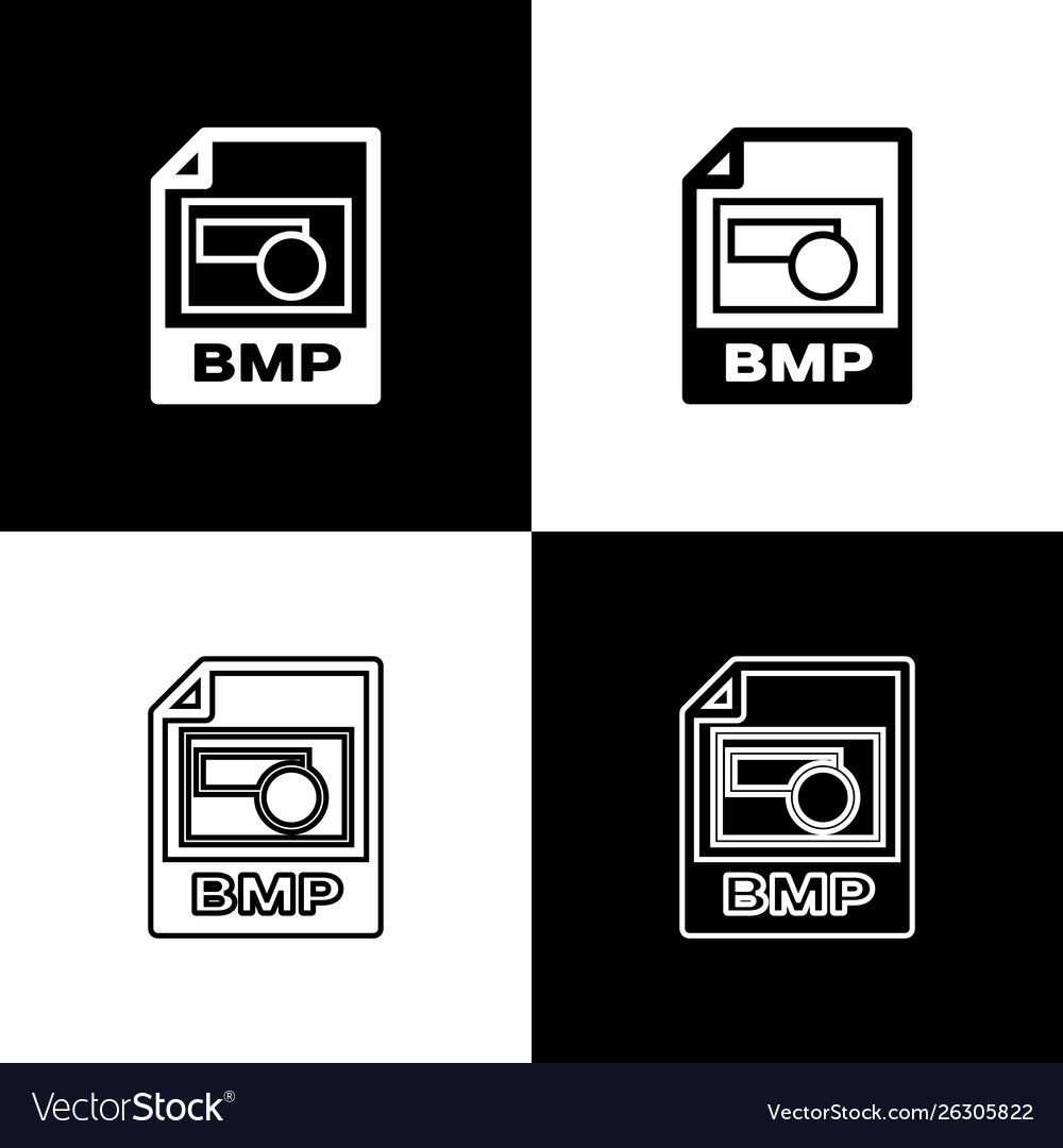 Set bmp file document icon download button