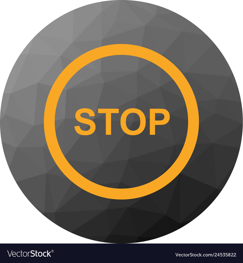 Stop icon Royalty Free Vector Image - VectorStock
