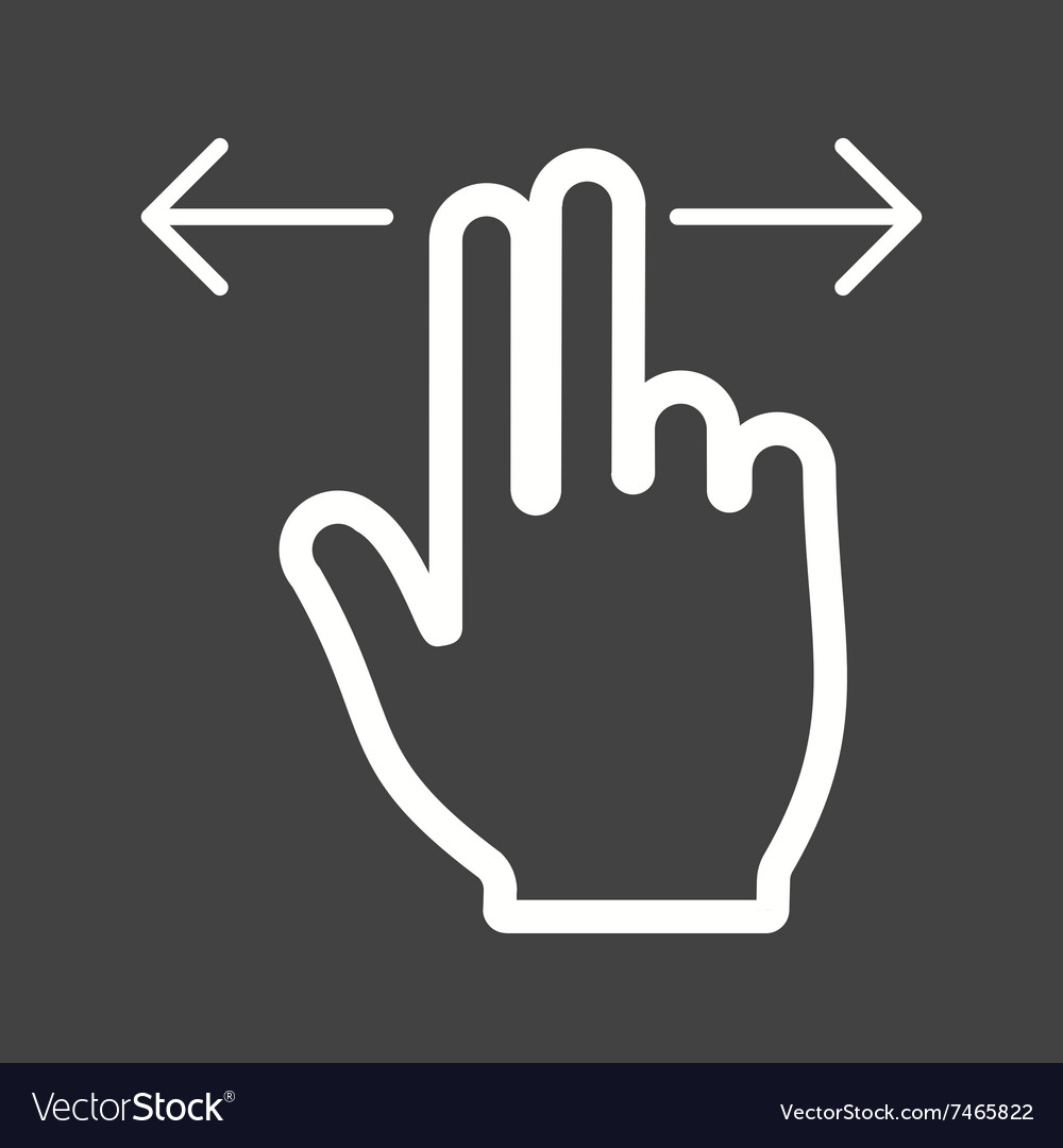Two fingers horizontal scroll