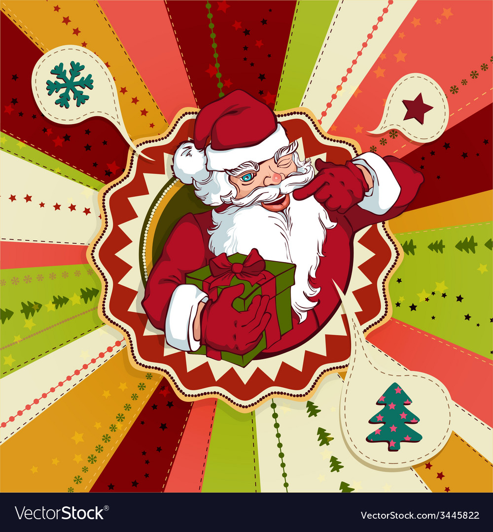 Vintage Santa Claus Christmas Card