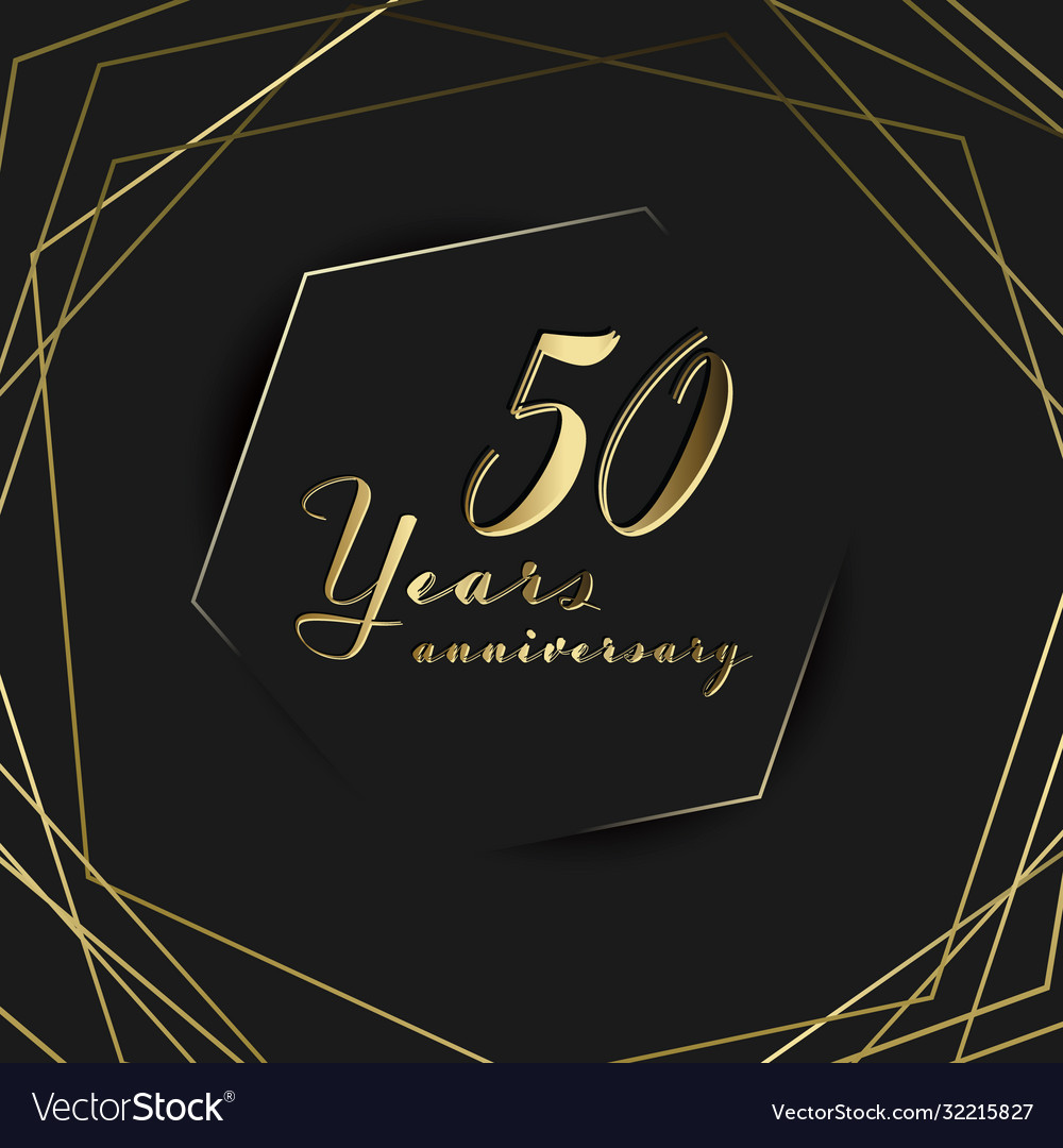 50-years-anniversary-card-template-royalty-free-vector-image