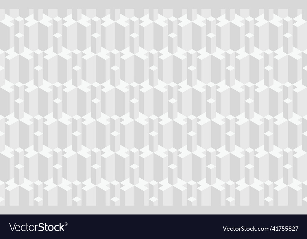 Abstract 3d geometric seamless pattern isometric vector image Abstract 3d geometric seamless pattern isometric