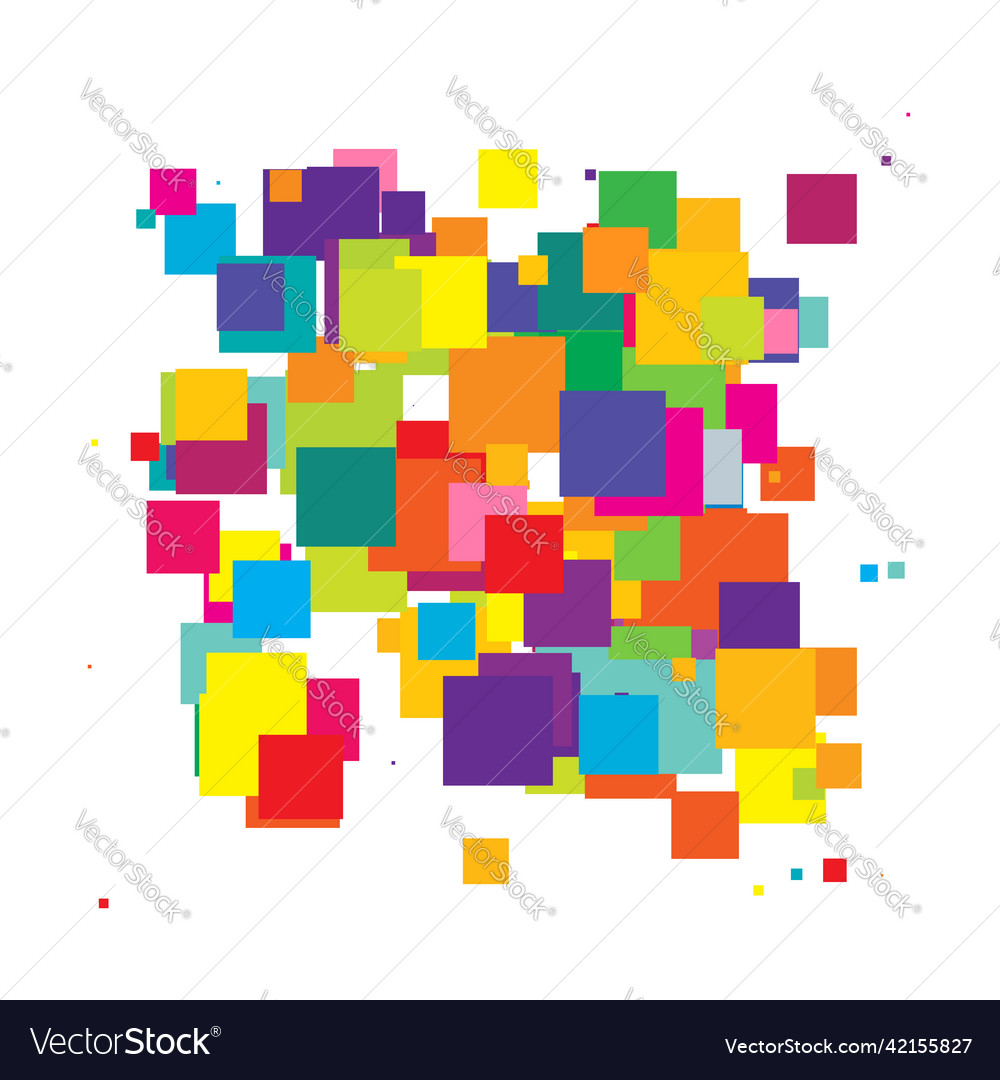 Abstract overlapping squares pattern vector image Abstract overlapping squares pattern
