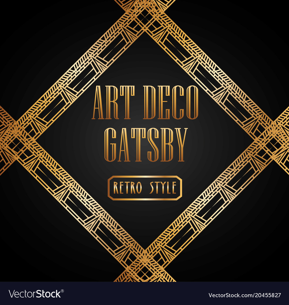 Art deco element gatsby design