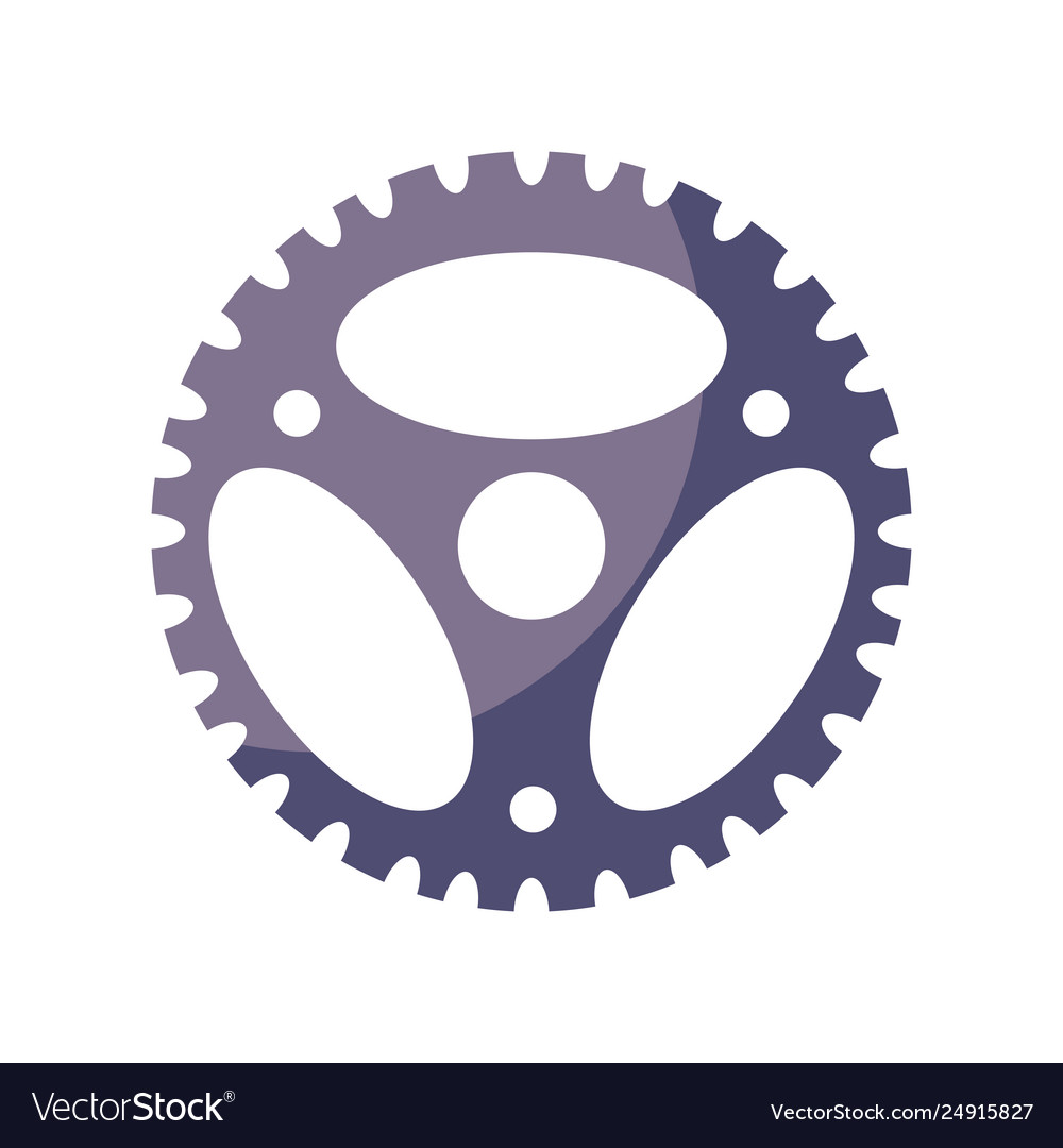 Gear pinion machine isolated icon