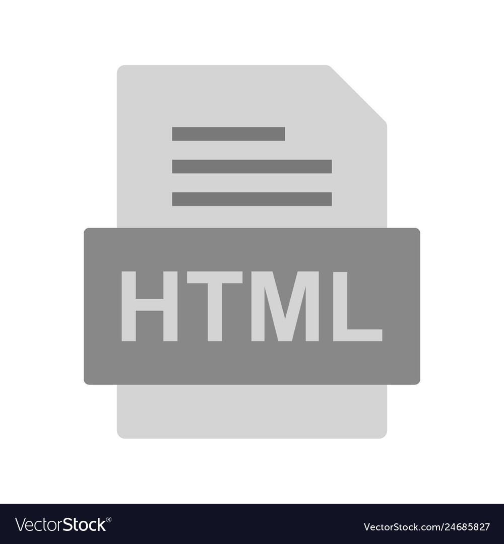 Html file document icon