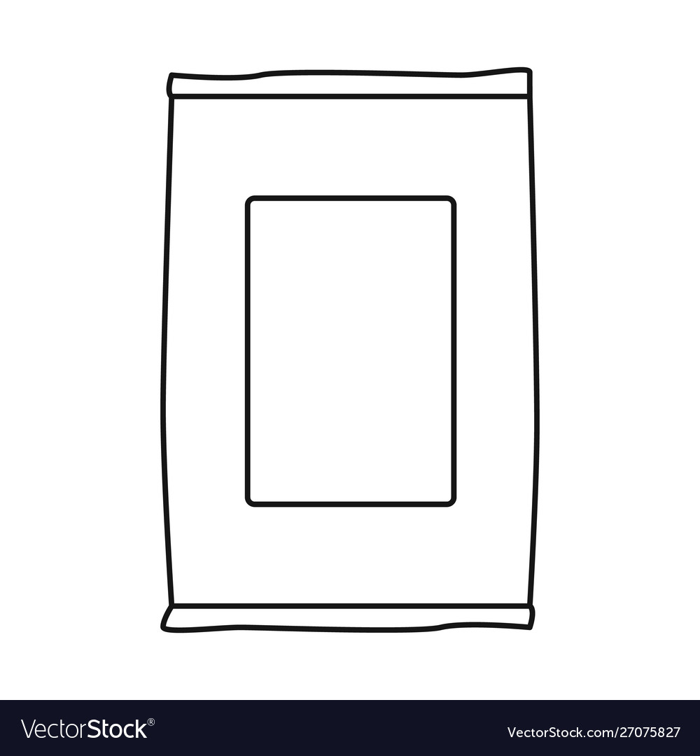 Isolated object package and food symbol set