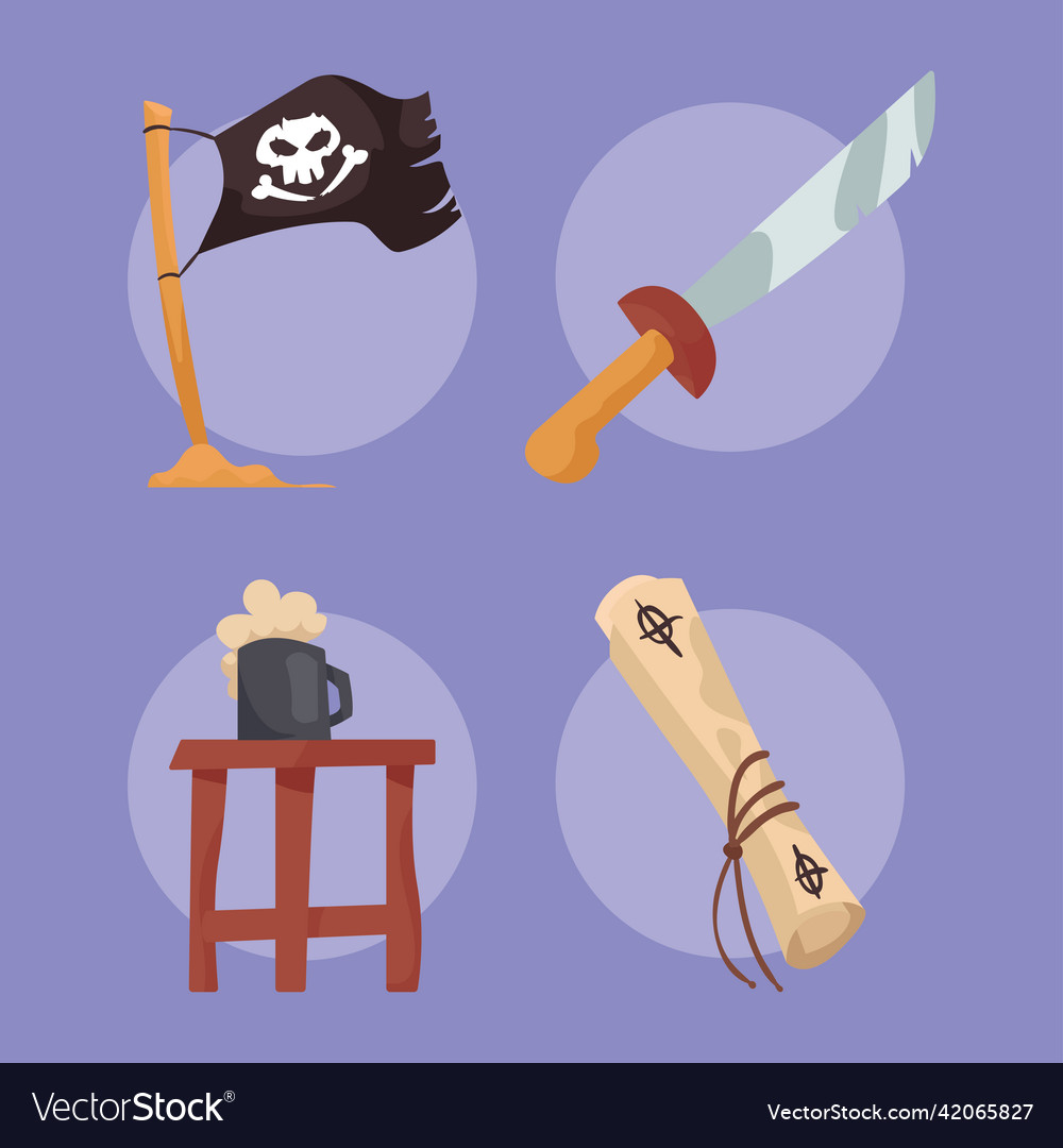 Pirates four icons